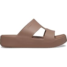 Crocs Women's Getaway Platform H-Strap, Latte, 3 UK Women