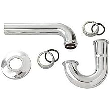 Master Plumber 1-1/2 Chrome Kitchen Wall Drain P Trap