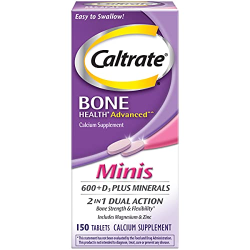 Caltrate Calcium & Vitamin D3 Supplement Plus Minerals Mini Tablets, 150 ea Pack of 4