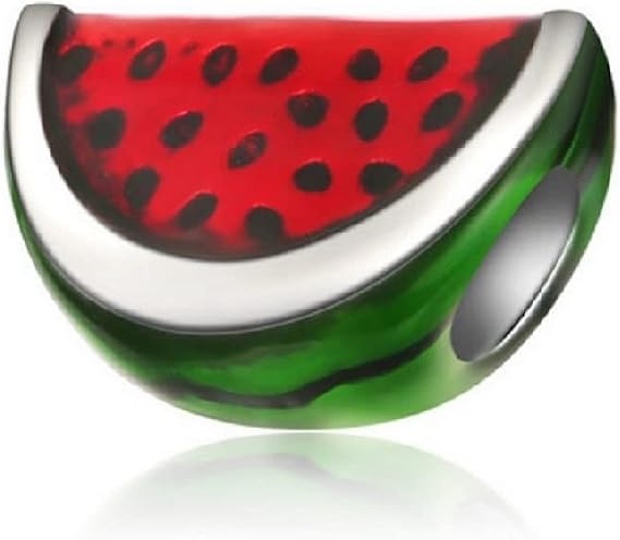 Cherityne Watermelon Slice Charm Bead for Charms Bracelets