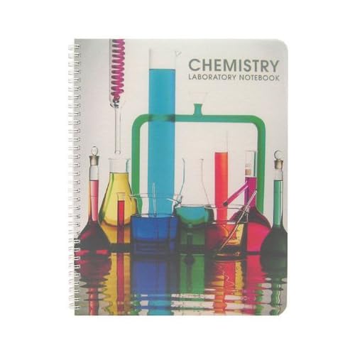 BookFactory Chemistry Lab Notebook Scientific Ruled Format No Duplicate Pages- 8.5 X 11 100 Pages [Wire-O Bound] Made in USA