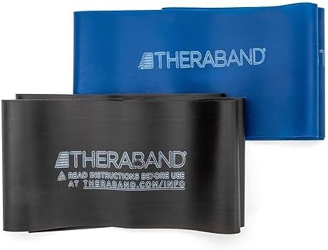 THERABAND Resistance Bands Set, Professional Non-Latex Elastic Band