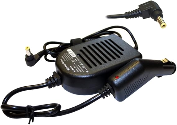 Power4Laptops DC Adapter Laptop Car Charger Compatible With Fujitsu Siemens Lifebook LH531
