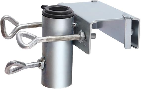 Patio Umbrella Holder, Stainless Steel Parasol Holder Umbrella Clamp Mount/Bracket Fixed Clip for Deck Railing, Fences,Docks(B)