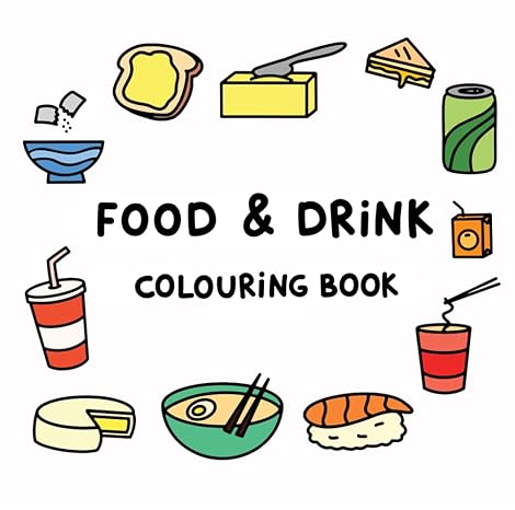 Food & Drink Colouring Book (Simple & Easy Colouring Books by ali)