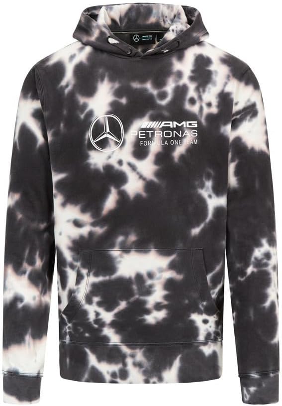 Mercedes AMG Petronas Formula One Team - Tie Dye Hoodie - Grey - Size:XXS