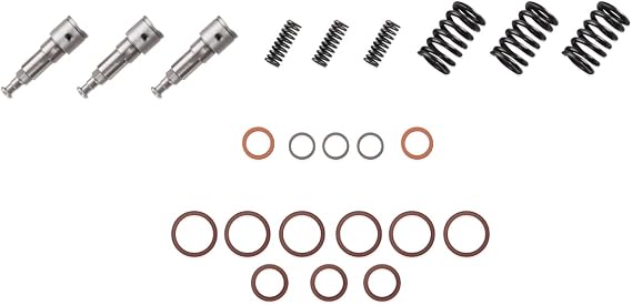 Fuel Injection Pump Rebuild Kit(3X Plunger/Barrel; 3X Spring; 3X Washer; 3X ORing; 6X ORing; 3X Spring; 2X Washer) Compatible With Kubota D902 D722 D905 RTV 900 BX Toro Bobcat