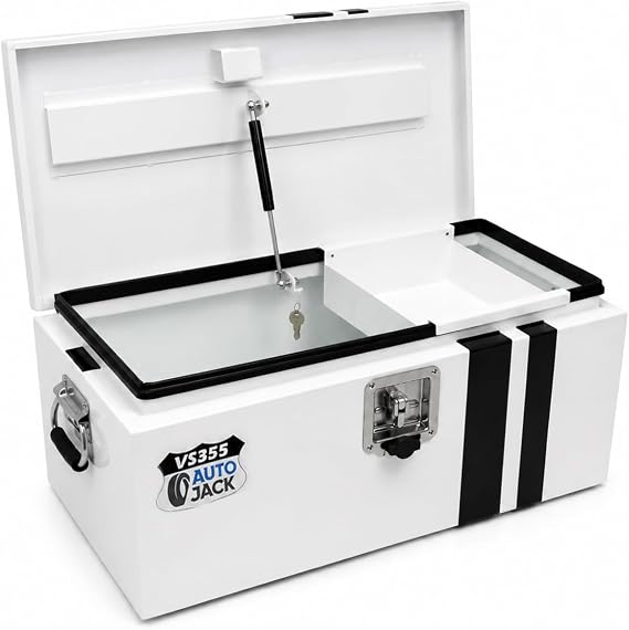 Autojack Van Storage Safe Van Vault Heavy Duty Steel Site Tool Chest 355mm