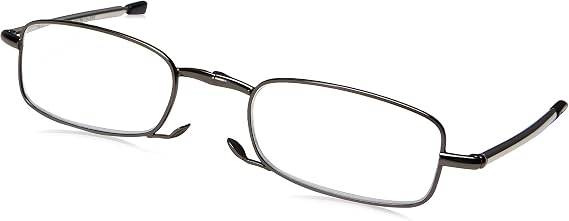 Foster Grant Gideon Fold Flat Rectangle Reading Glasses