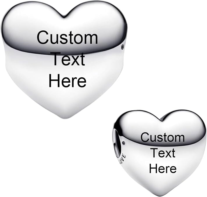NINGAN 925 Sterling Silver Personalized Photo Charms, Floral & Family Pendant with Custom Engraving, Perfect Meaningful Gift for Mom Dad Wife Daughter Women