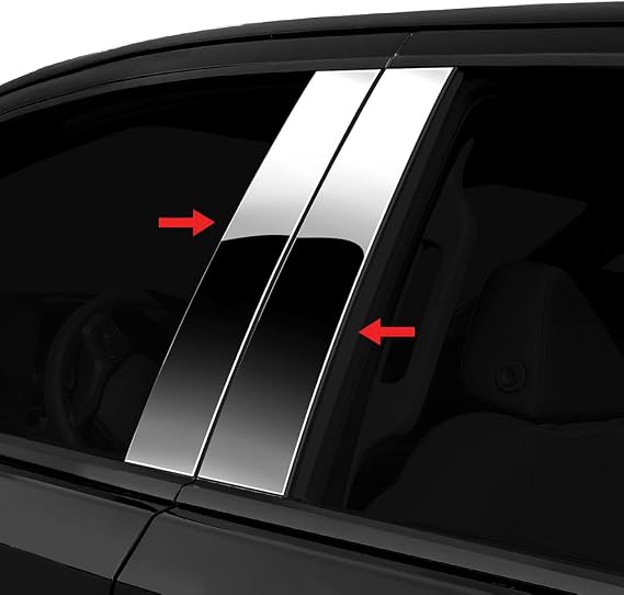 MaxMate Made in USA! Compatible with 2006-2012 Lexus GS 300 4 PC Stainless Steel Chrome Pillar Post Trim