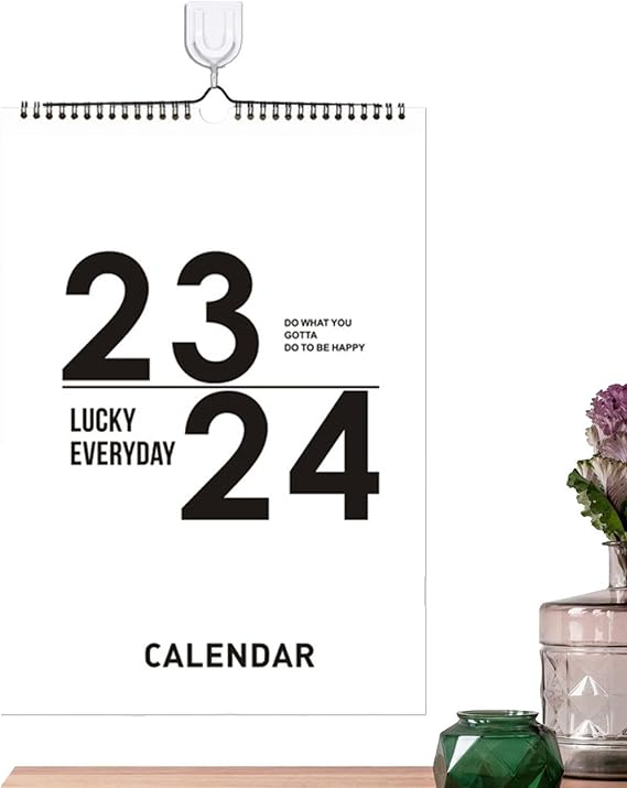 2024 Calendar 12 Month Wall 12-Month January Through December Wall Planner,