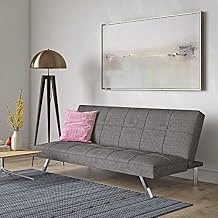 Anwick Convertible Sofa Bed,68.90" L*32.30" W*29.15" H,Grey Fabric Sofa Bed,Convertible Folding Futon Sofa Bed Sleeper for Home Living Room (Grey)