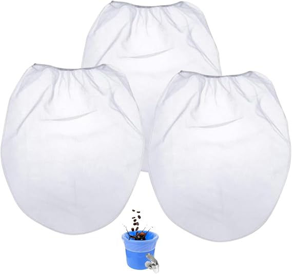 3Pack Cold Brew Coffee Filter Bag Reusable 5 Gallon Coffee Filter Compatible With Toddy Cold Brew System Strainer Bag, for 5 Gallon Commercial Brewers