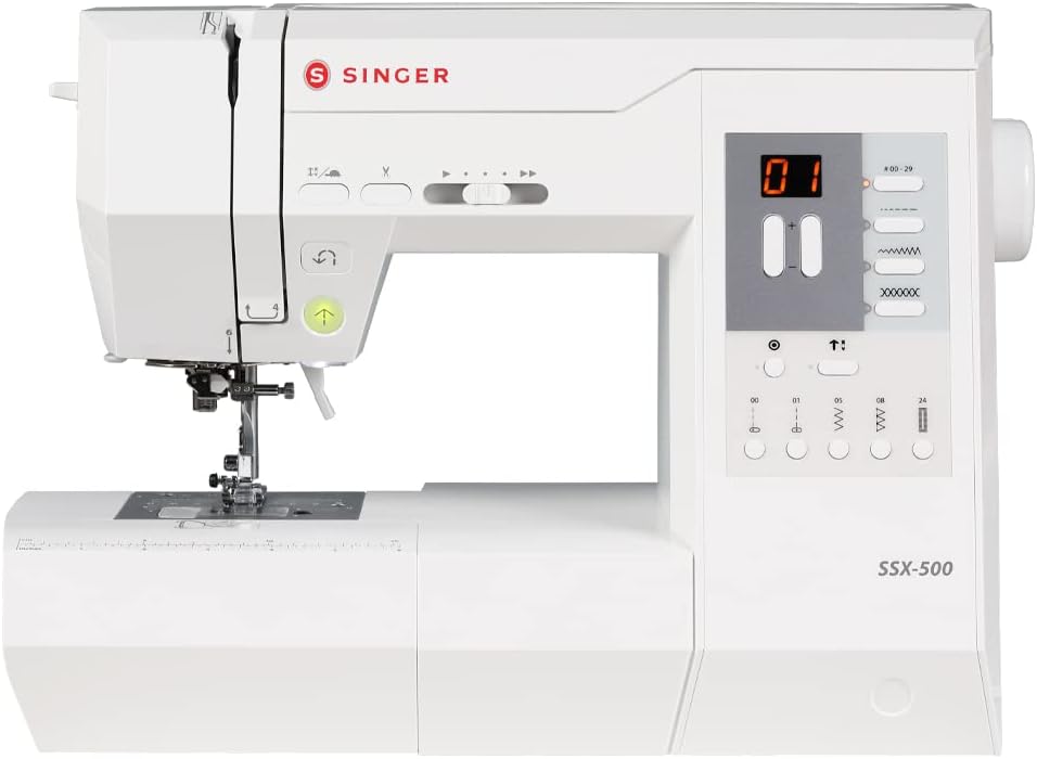 SINGER SSX-500 Singer Computer Sewing Machine with Foot Controller, Automatic Thread Tone, Automatic Thread Cutting