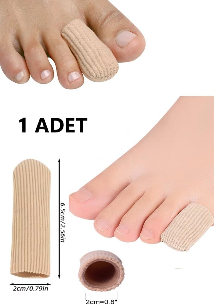Ayak işaret parmağı Orta Parmak Serçe Parmak Koruyucu Ortez Silikon Kumaş Nasır Kemik Koruyucu