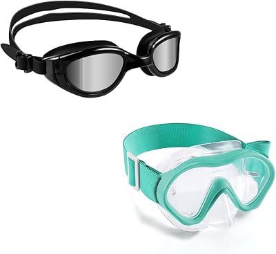 Aegend Polarized Kids Swim Goggle and Kids Snorkel Diving Mask