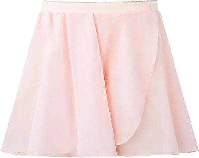 Gogokids Girls Dance Ballet Skirt, Chiffon Wrap Tutu Skirts Fluffy Ballet Dress for ToddlersLittle Girls 4-11Y