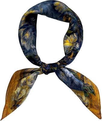 FONYVE 100% Mulberry Silk Scarf for Hair - 27 Square Head Scarf for Women - Lightweight Neck Scarf with Gift Packed