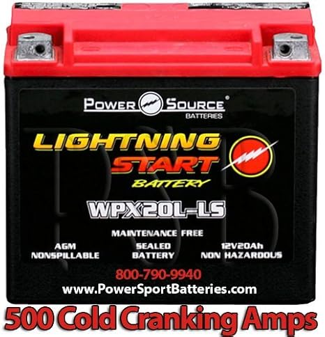 Harley FXSTB Night Train Softail 1340, 1450, 1584 500cca Lightning Start 20ah High Performance Sealed AGM Motorcycle Battery replacement for year 1999 2000 2001 2002 2003 2004 2005 2006 2007 2008 2009