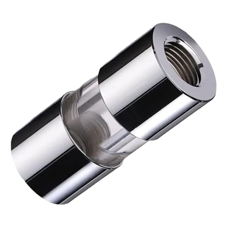 Generic All Copper G1/4"" Inline Filter,PC Water Cooling Filter,Black/Silver/Titanium (Silver)