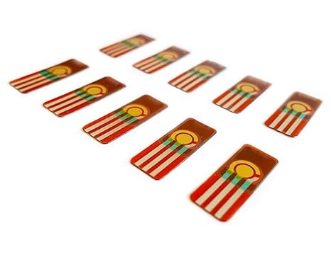 3-in-1 SPE Electrochemical Electrodes, Screen-Printed Gold Working/Auxiliary Electrodes, Ag/AgCl Reference Electrode, Polyimide Substrate (100)