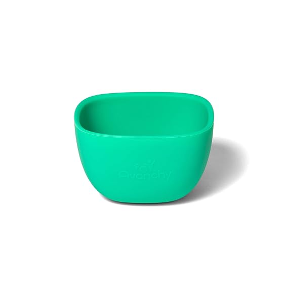 Avanchy Silicone Baby Food Prep Bowl, 4 oz, Baby Led Weaning, Green