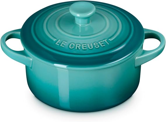Le Creuset Stoneware Mini Round Cocotte, 24 oz., Riviera