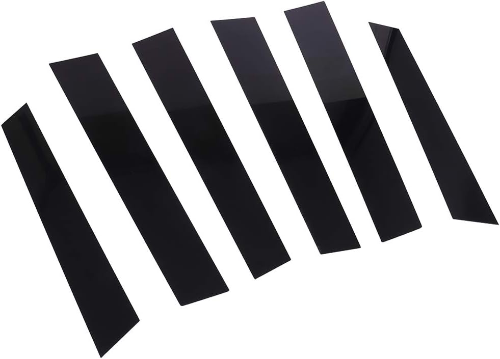 ROADFAR Glossy Black Car Window Pillar Posts Sticker B Pillar Kit 6PCSSet Fit for Honda CR-V 2.4L 2007 2008 2009 2010 2011