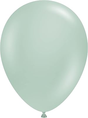 Tuftex Empower-Mint Green Party Latex Balloons, 5 15097