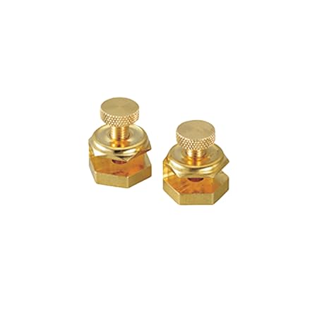 Johnson Level & Tool 405 Stair/Square Gauge Set 2/Card, Brass Plated, 2 Pack