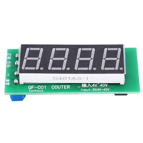 Counter Module 4 Digits Counting Range with Memory Function Digital Display Module Accumulator Module for Various Industries and Scenarios