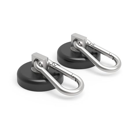 Ant Mag Carabiner Magnetic Hooks 80LBS Heavy Duty Neodymium Magnet Hooks