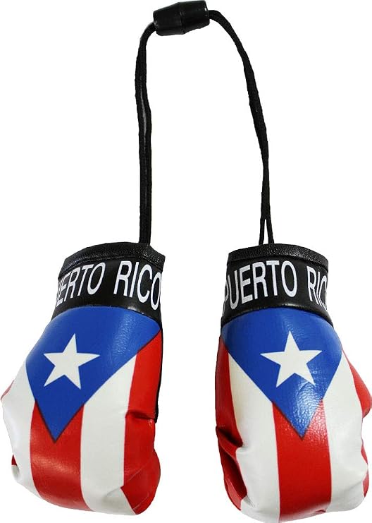 Puerto Rico Flag Novelty Mini Boxing Gloves