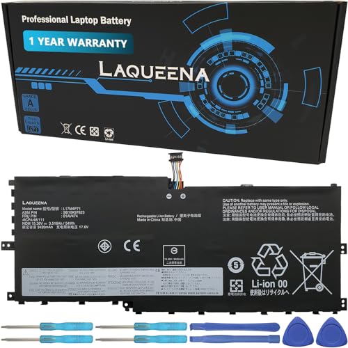 L17M4P71 Laptop Battery Compatible with Lenovo ThinkPad X1 Yoga 3rd Gen 2018 Series Notebook L17M4P73 L17C4P71 01AV474 01AV475 01AV499 02DL003 SB10K97623 SB10K97624 SB10K97638 54Wh