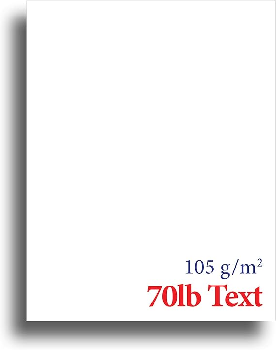 Monarch Executive Letterhead - 7.25 x 10.5 inch - Quality Blank White 70lb Text (105gsm) Stationery Paper (100 Sheets)