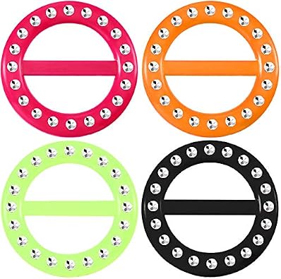 Hestya 4 Pcs 80s T Shirt Clips for Women Outfit Accessories