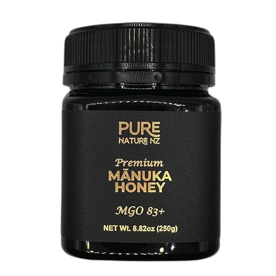 Pure Nature NZ - Raw Manuka Honey MGO 83+ 100% Pure New Zealand Honey. Monofloral. 8.8oz (250g).