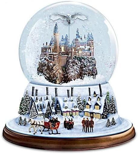 I'd Rather Stay at Hogwarts Rotating Musical Glitter Globe