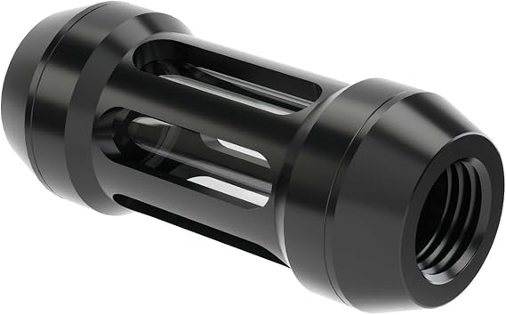 Barrow G1/4" PC Water Cooling Filter, Female to Female Quartz Glass Inline Filter, Water Cooler Connector Fittings Safe Reliable, Black