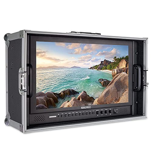 SEETEC P173-9HSD-CO 17.3 Inch Carry on Broadcast Production Director Monitor with 3G SDI HDMI YPbPr Input and Output Aluminum Design Full HD 19201080