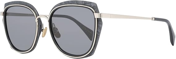 Yohji Yamamoto 5023-463-54-18-145 Women's Black Mop Plastic Frame Sunglasses