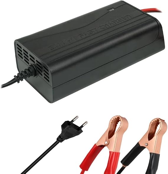 TechMore 12V 5 Amper Akü Şarj Cihazı 24 ile 72 Amper Arası Jel, Sulu, Kuru Aküler İçindir (Motosiklet Aküleri için Uygun Değildir)