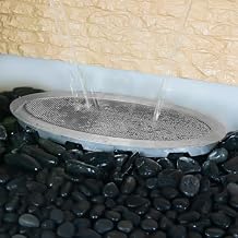 PONDO 316 Stainless Steel Fountain Splash Guard Ring Reduces Splash and Keeps Surroundings Dry Ideal for Outdoor Fountains, Garden Ponds, and Water Feature Outlets (Oval)