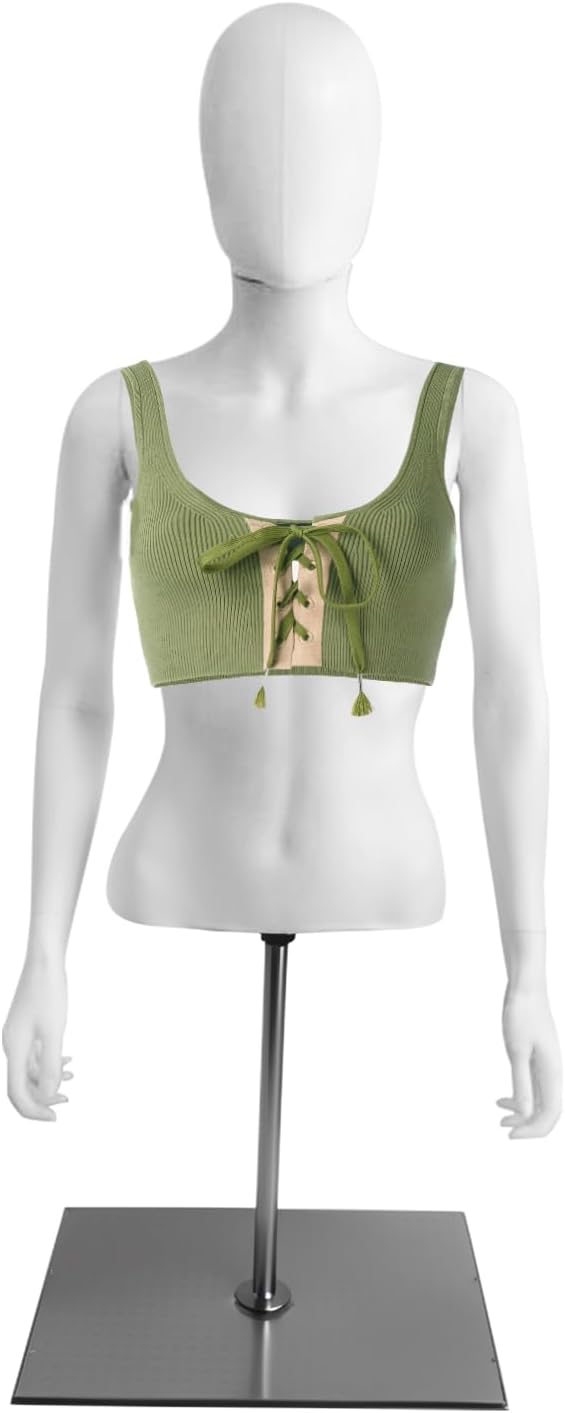 Realistic Mannequin Display - Full & Half Body (Female Half Body (White))