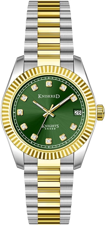 Classic Dress Watch for Women Crystal Accented Dial