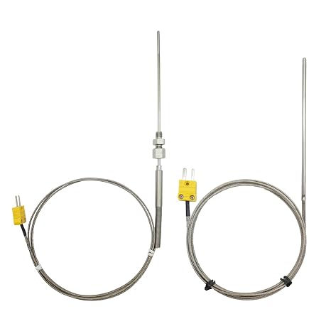 K-Type High-Temp Thermocouple with Compression Fitting Bundle with Type-K Sensor for Furnace
