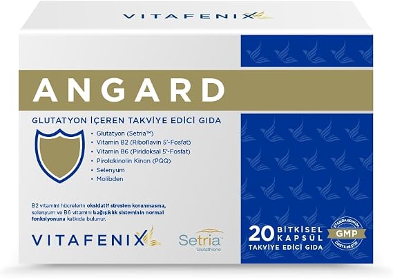 ANGARD Vitafenix Glutathione Supplement - Supplement Containing 500 mg Setria Glutathione and Selenium