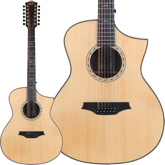 Bromo BAT 4CE-12 String SG Solid Top Dreadnought Acoustic Guitar