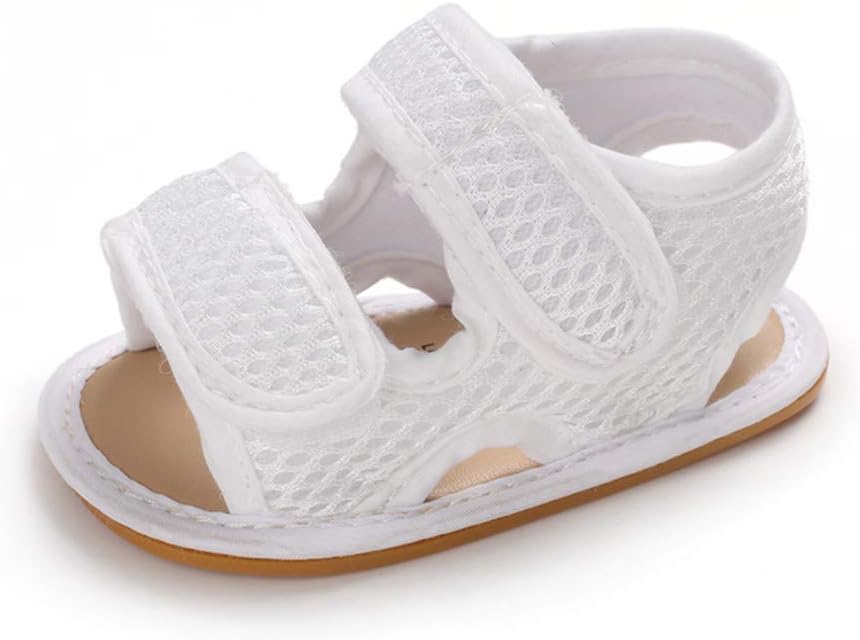 E-FAK Baby Boys Girls Summer Sandals Outdoor Beach Anti-Slip Rubber Soft Sole Newborn Toddler First Walker Shoes 0-18 Months